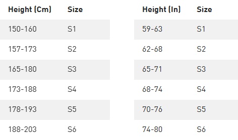 Velikosti Specialized Levo